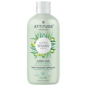 Attitude Nourishing Olive Leaves Bubble Wash 16 fl. oz.