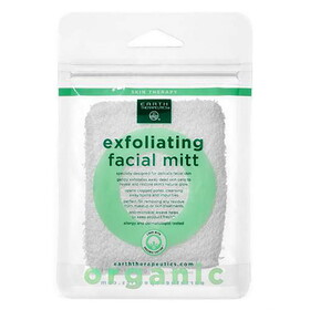 Earth Therapeutics Organic Cotton Exfoliating Facial Mitt