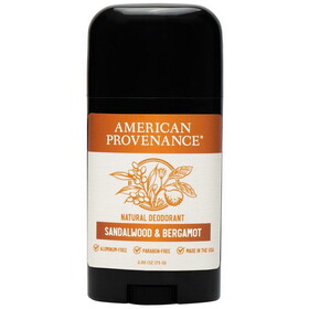 American Provenance Sandalwood &amp; Bergamot Natural Deodorant Stick 2.65 oz.