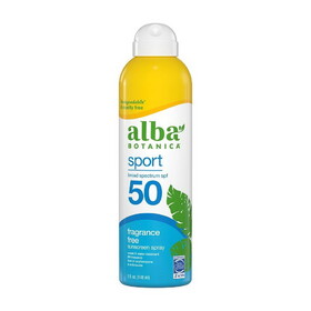 Alba Botanica SPF 50 Sunscreen Spray Cool Sport 6 fl. oz.