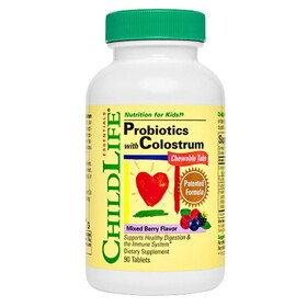 ChildLife Essentials Probiotics with Colostrum 90 chewable tablets