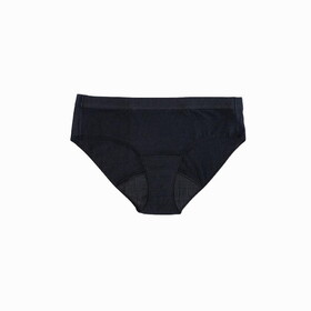 Saalt Volcanic Black Cotton Brief Period Underwear