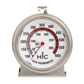 HIC Easy-Read High Heat Oven Standing Thermometer, Large 2.5in