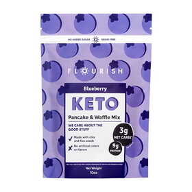 Flourish Keto Blueberry Protein Pancake Mix 9.98 oz.