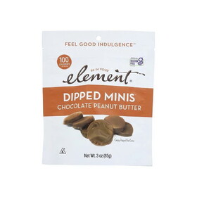 Element Snacks Chocolate Peanut Butter Crispy Rice Minis 3 oz.