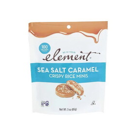 Element Snacks Sea Salt Caramel Crispy Rice Minis 3 oz.
