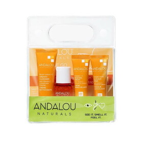 Andalou Naturals On The Go Essentials The Brightening Routine 4 pieces