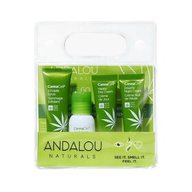 Andalou Naturals On The Go Essentials CannaCell Uplifting Routine 4 pieces