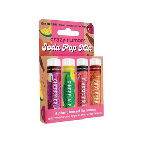 Crazy Rumors Soda Pop Mix Lip Balms 4 pack