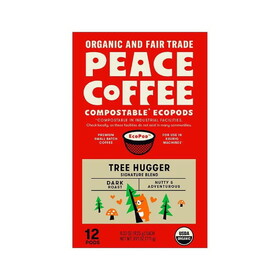 Peace Coffee Tree Hugger 12 count 3.91 oz. pods