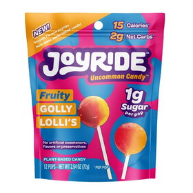 Joyride Low Sugar Fruity Golly Lolli&#039;s 12 pops