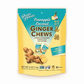 Prince of Peace Pineapple Coconut Ginger Chews 4 oz. bag