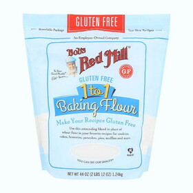 Bob&#039;s Red Mill Gluten- Free 1-to-1 Baking Flour 44 oz. bag