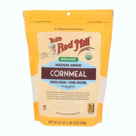 Bob&#039;s Red Mill Organic Medium Grind Cornmeal 24 oz. bag