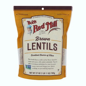 Bob&#039;s Red Mill Brown Lentils 27 oz. bag