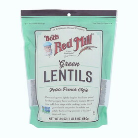 Bob&#039;s Red Mill Petite French Green Lentils 24 oz. bag