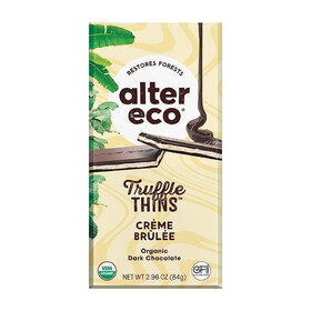 Alter Eco Creme Brulee Truffle Thins Bar 2.96 oz.