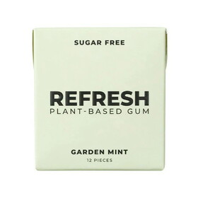 Refresh Garden Mint Plant-Based Gum 12 pieces