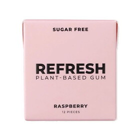 Refresh Raspberry Plant-Based Gum 12 pieces