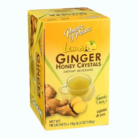 Prince of Peace Ginger Honey Crystals with Lemon 10 count