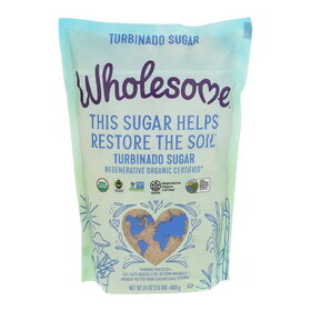 Wholesome Sweeteners Regenerative Organic Turbinado Sugar 24 oz.