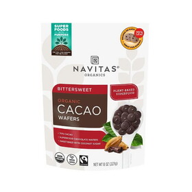 Navitas Organics Bittersweet Cacao Wafers 8 oz.
