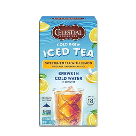 Celestial Seasonings Cold Brew Sweetened with Lemon Black Tea 18 tea bags