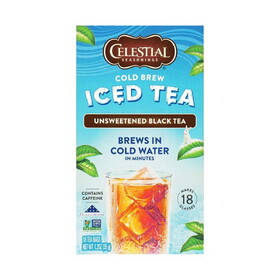 Celestial Seasonings Cold Brew Unsweetened Black Tea 18 tea bags