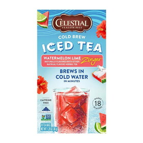 Celestial Seasonings Cold Brew Watermelon Lime Zinger Tea 18 tea bags