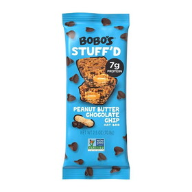Bobo&#039;s Chocolate Chip Peanut Butter Stuff&#039;d Bar Display 12 (2.5 oz.) pack