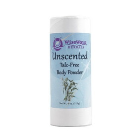 Wiseways Herbals Unscented Talc-Free Body Powder 4 oz.
