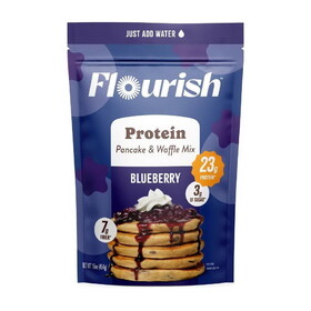 Flourish Blueberry Protein Pancake Mix 16 oz.