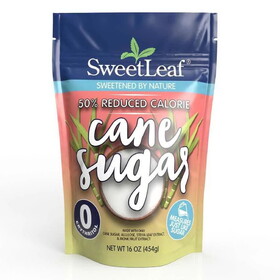 SweetLeaf 50% Reduced Calorie Sweeteners Cane Sugar 16 oz.
