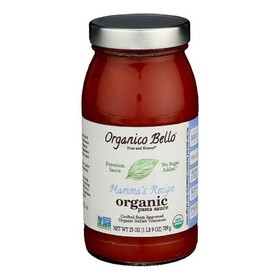 Organico Bello Organic Mamma&#039;s Recipe Pasta &amp; Cooking Sauce 25 oz.