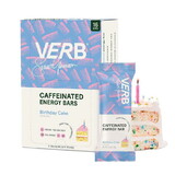 Verb Energy Birthday Cake Caffeinated Energy Bar 16 bars