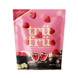 Tru Fru Hyper-Dried Raspberries in White & Dark Chocolate 4.2 oz.