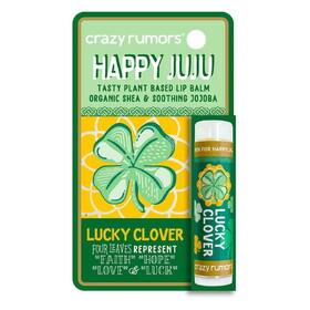 Crazy Rumors Happy Juju Lucky Clover Lip Balm 0.15 oz. blister box