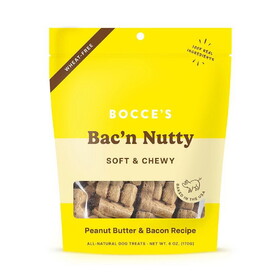 Bocce&#039;s Bakery Bac&#039;n Nutty Soft &amp; Chewy Treats 6 oz.