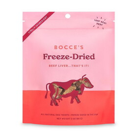 Bocce&#039;s Bakery Beef Liver Freeze Dried Treats 3 oz.