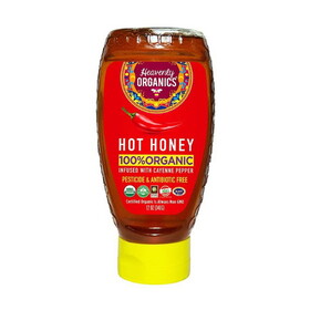 Heavenly Organics Organic Raw Hot Honey 12 oz. squeeze bottle