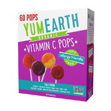 YumEarth Organic Assorted Vitamin C Lollipops 60 count box