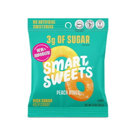 SmartSweets Peach Rings 1.8 oz.