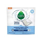 Seventh Generation Triple Action Clean Free + Clear Dishwashing Dish Packs 16 count