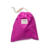 Bee's Wrap Magenta Organic Cotton Beeswax Bread Bag 15" x 12"