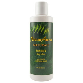 NeemAura Naturals Hand & Body Lotion with Aloe Vera & Neem Oil 8 fl. oz.