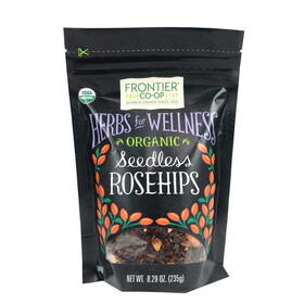 Frontier Co-op Seedless Rosehips, Cut &amp; Sifted, Organic 8.29 oz.