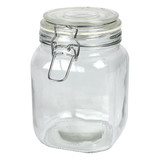 Frontier Co-op 8451 Glass Jar, Hermes Clamp Top Lid 38 oz. 38 oz.