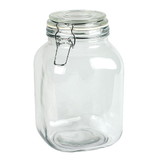Accessories Glass Jar with Hermes Clamp Top Lid 67 oz.