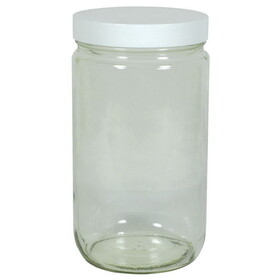 Frontier Co-op Straight-Sided Jar with Lid 32 oz.
