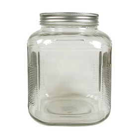 Frontier Co-op Gallon Square Wide-Mouth Jar with Lid 1 gallon
